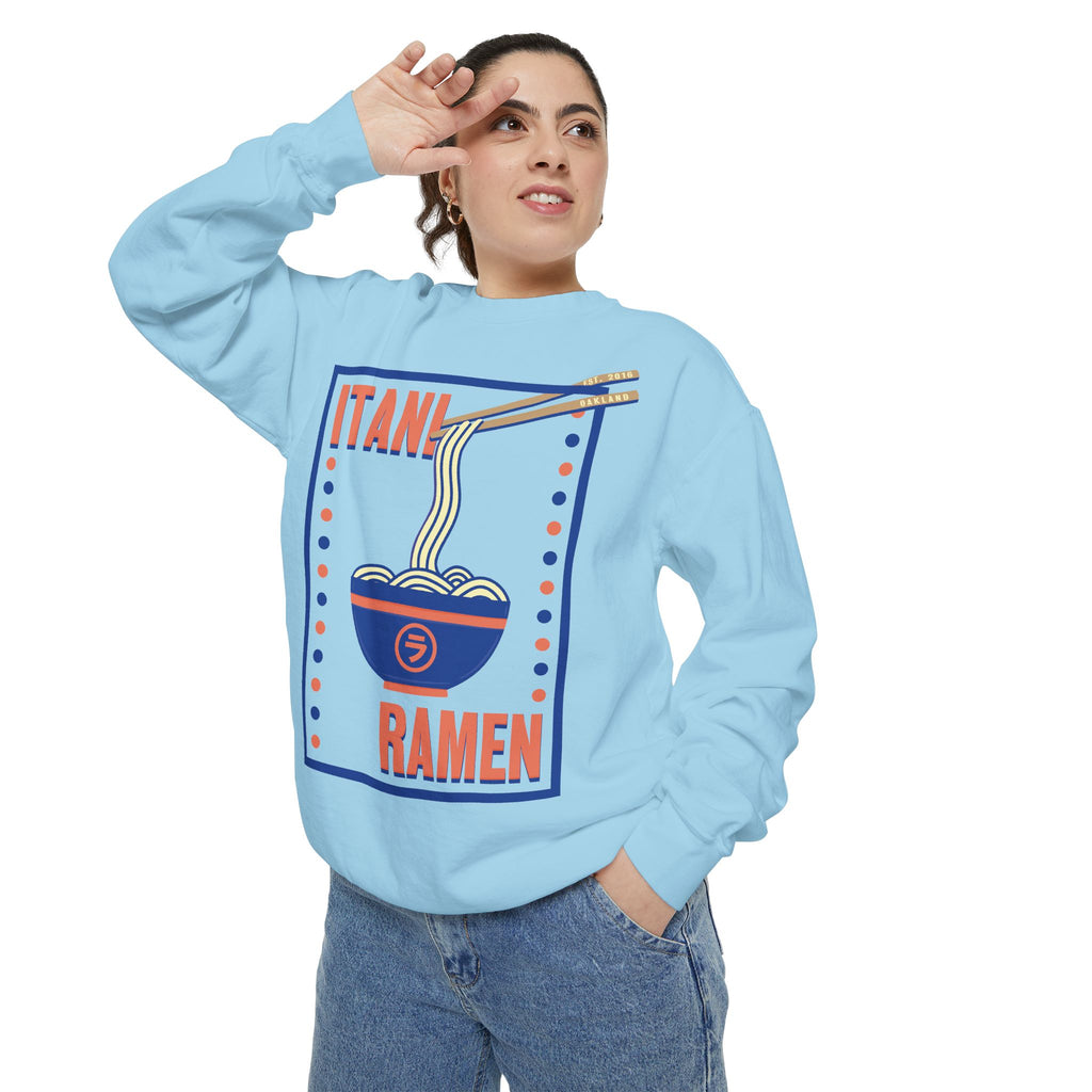 Retro Ramen Bowl Itani Ramen Crewneck Sweatshirt