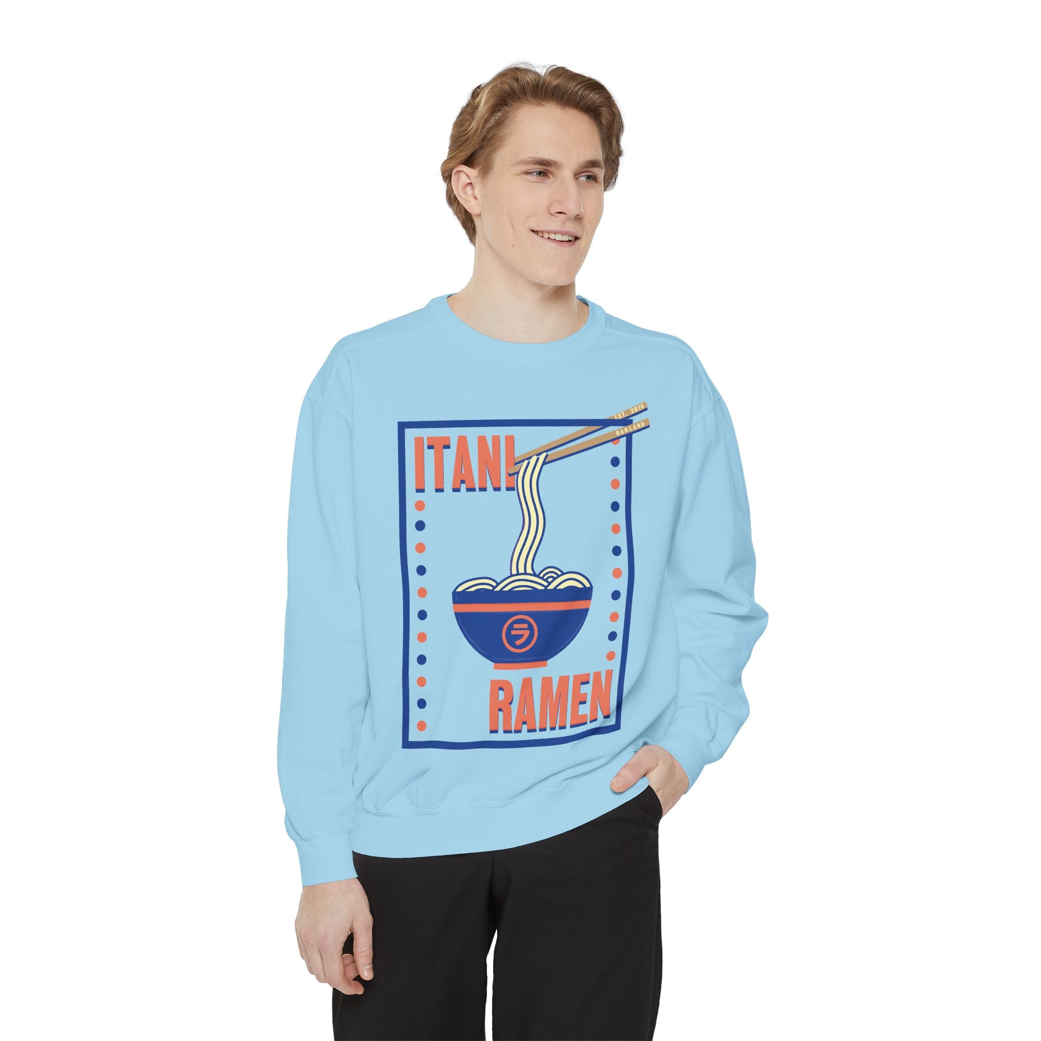 Retro Ramen Bowl Itani Ramen Crewneck Sweatshirt