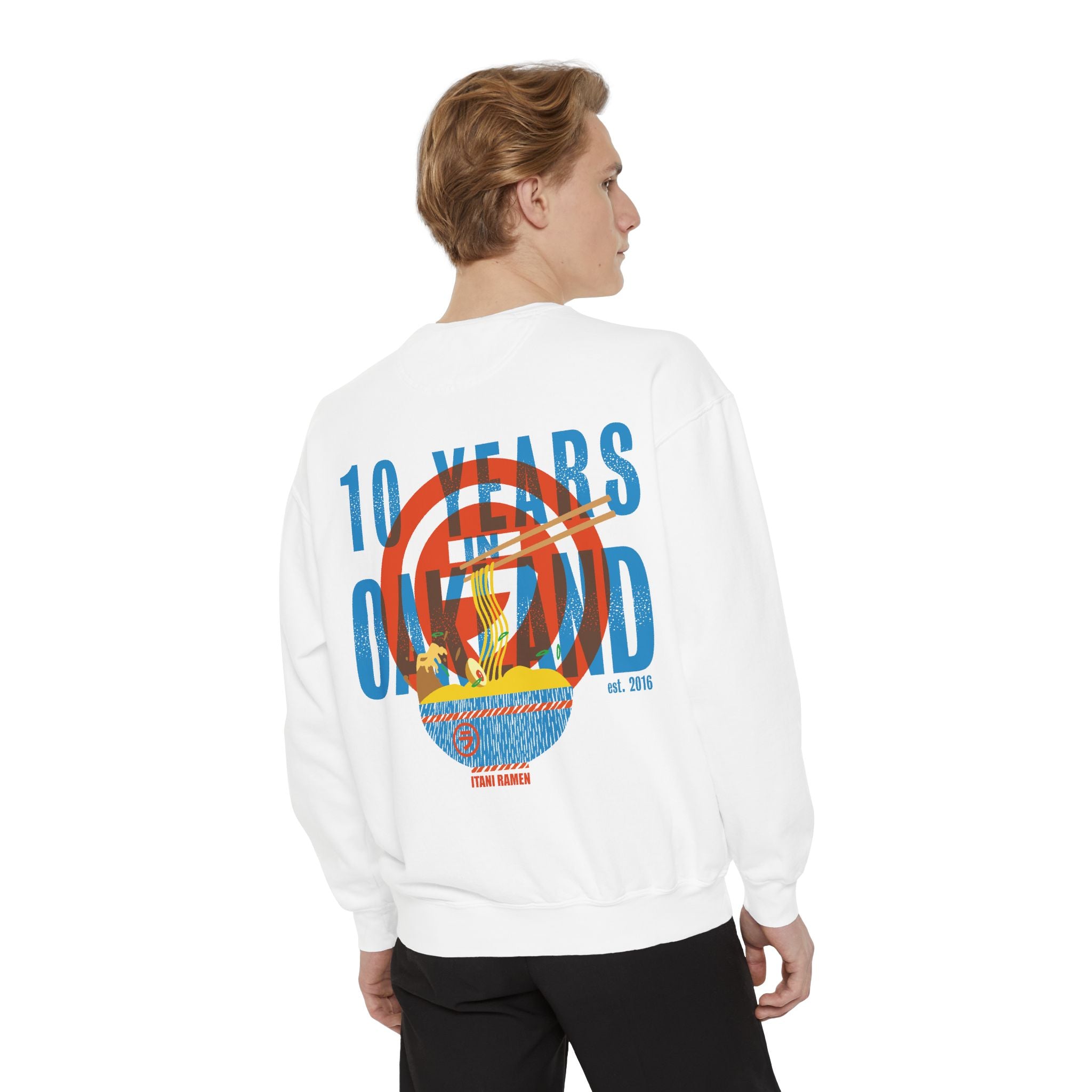 10 Years in Oakland Itani Ramen Crewneck Sweatshirt