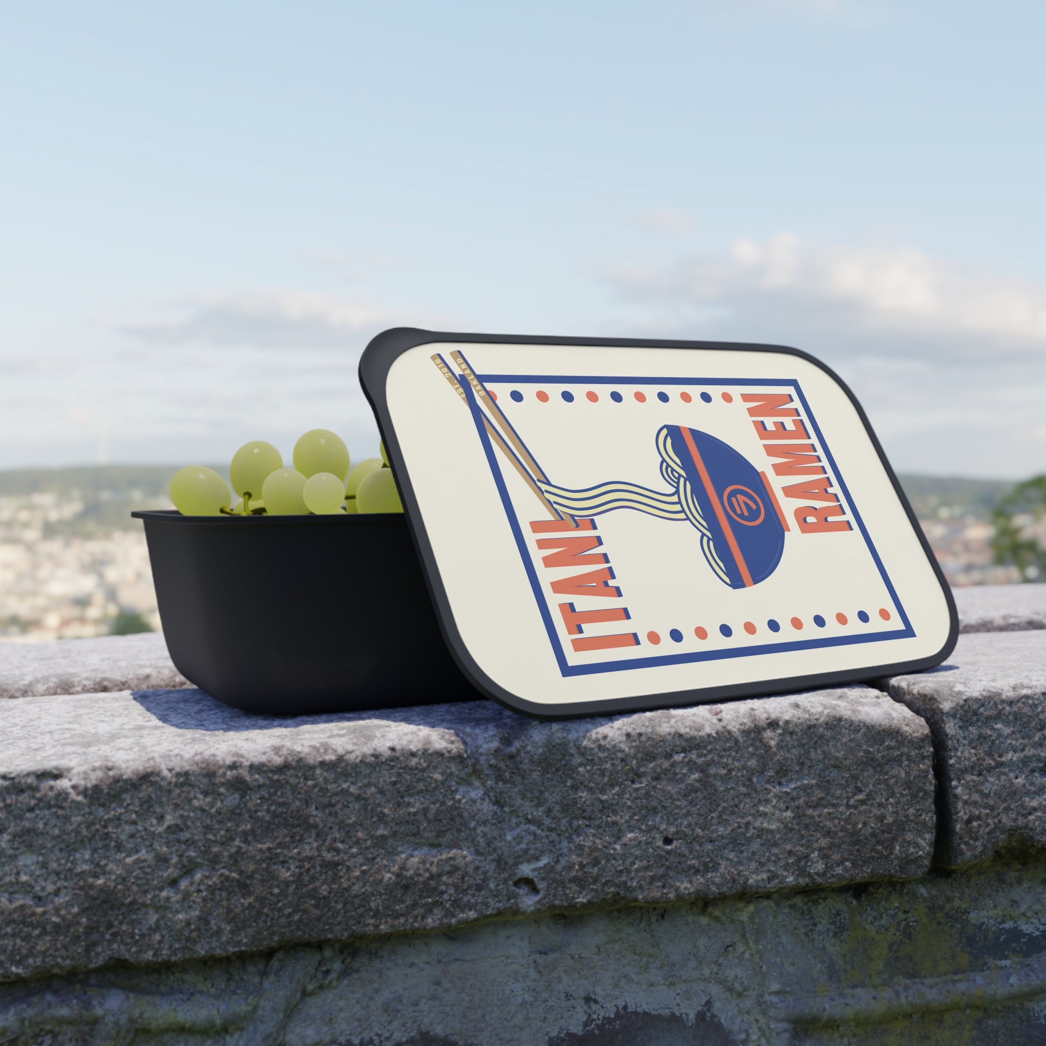 Itani Ramen PLA Bento Box with Band and Utensils
