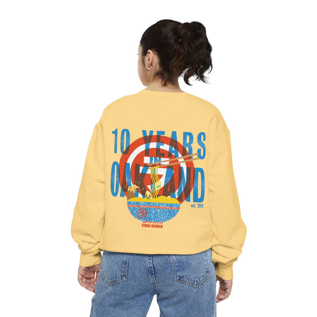 10 Years in Oakland Itani Ramen Crewneck Sweatshirt