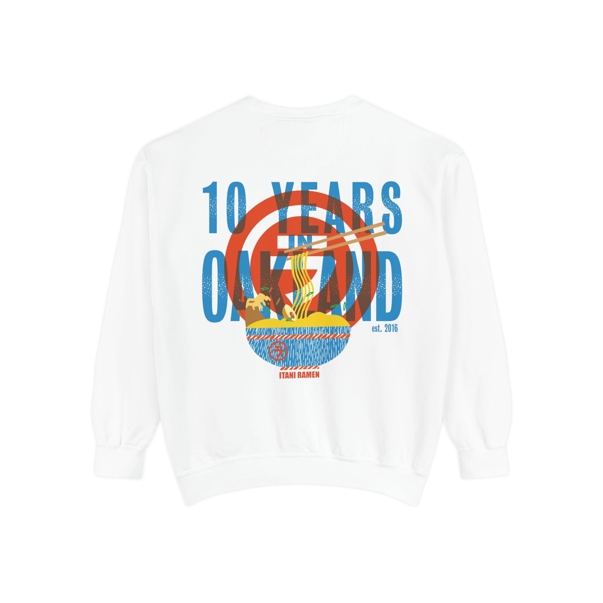 10 Years in Oakland Itani Ramen Crewneck Sweatshirt