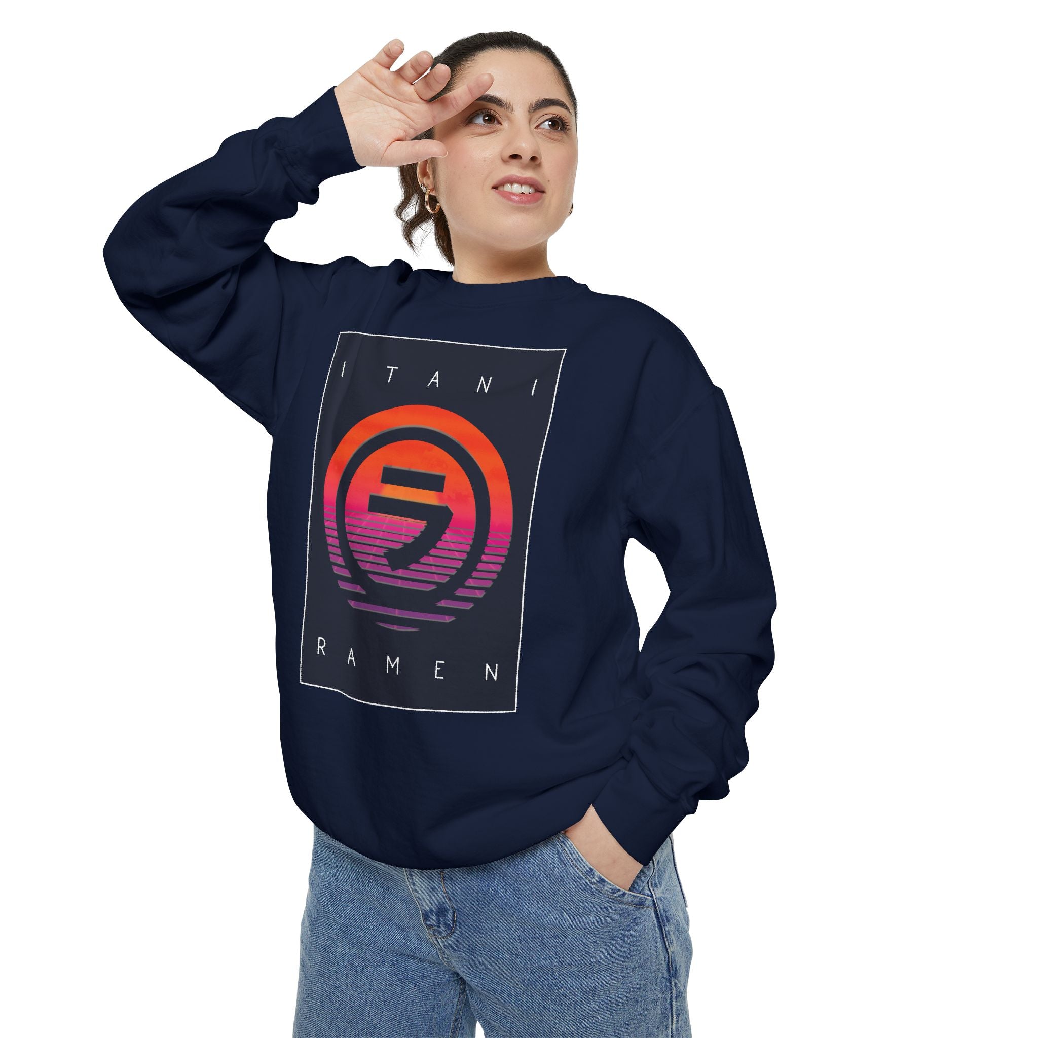 Sunset.wav Itani Ramen Crewneck Sweatshirt