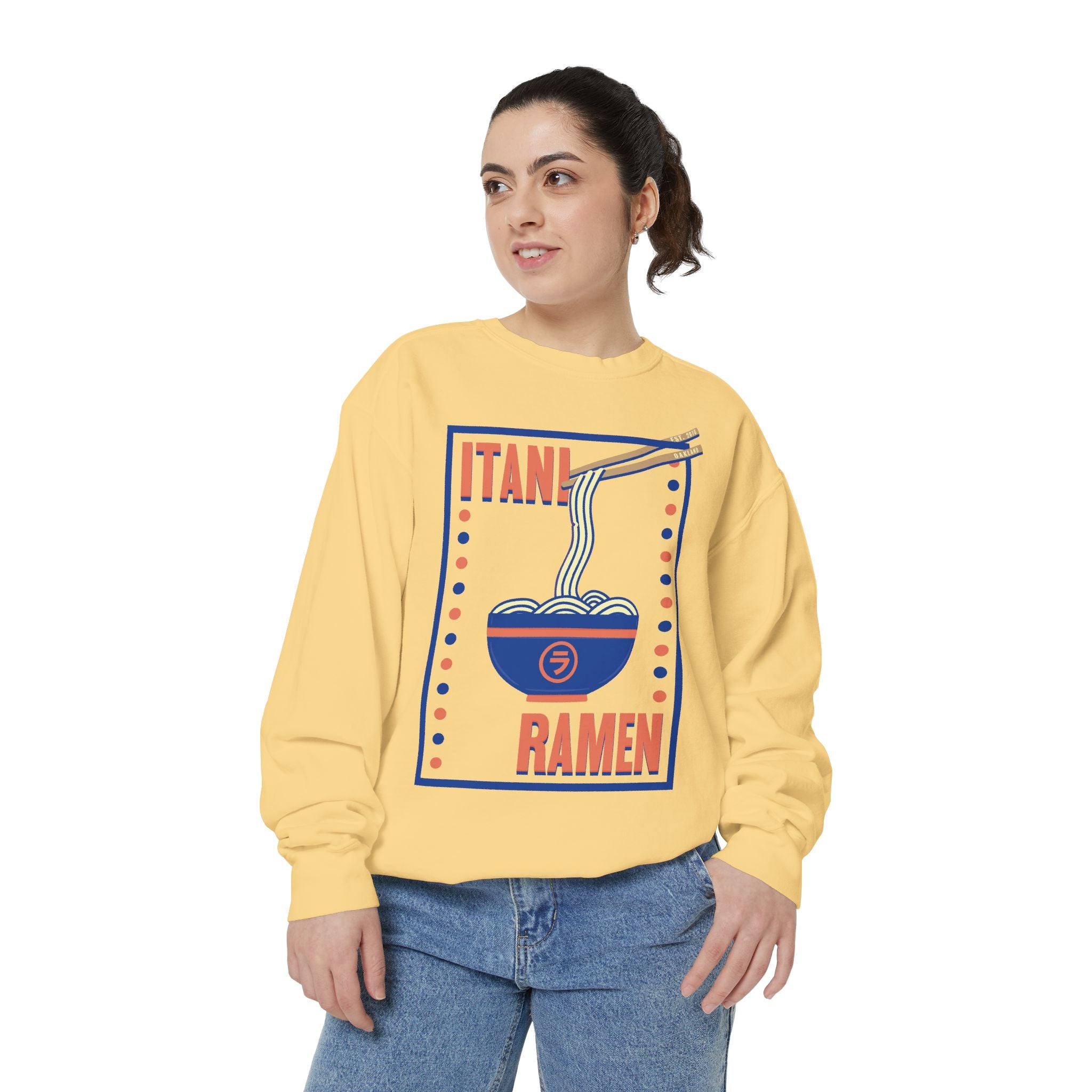 Retro Ramen Bowl Itani Ramen Crewneck Sweatshirt