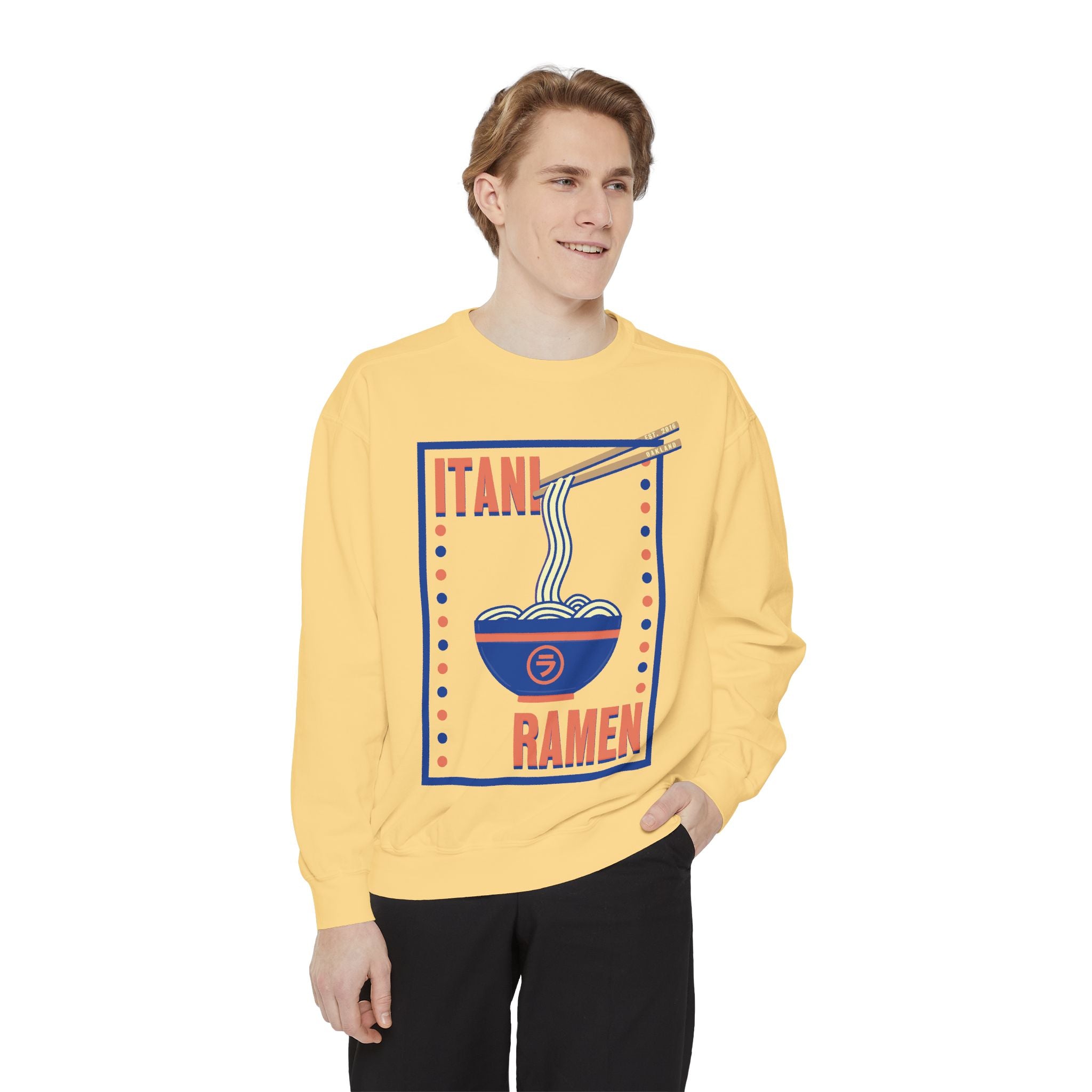 Retro Ramen Bowl Itani Ramen Crewneck Sweatshirt