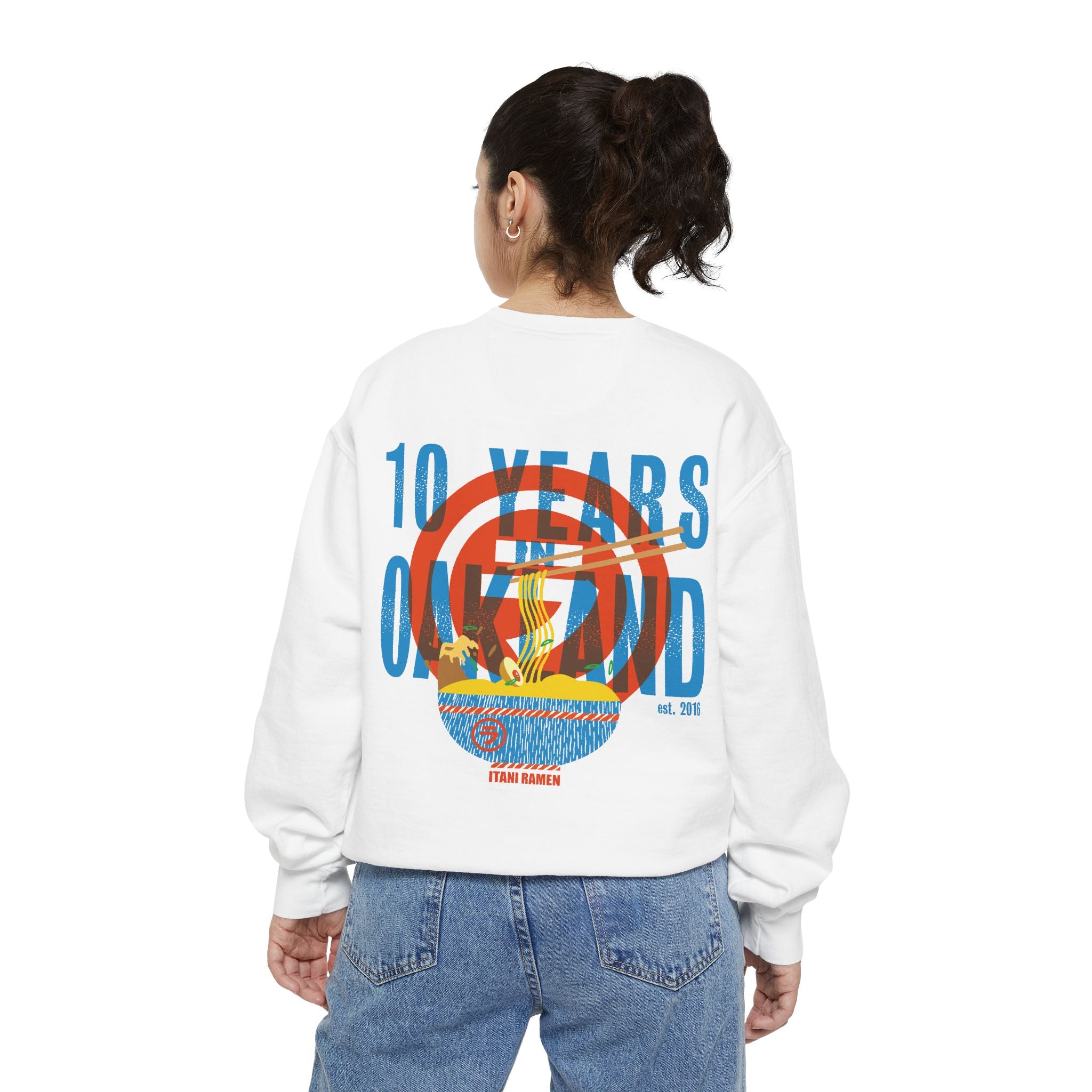 10 Years in Oakland Itani Ramen Crewneck Sweatshirt
