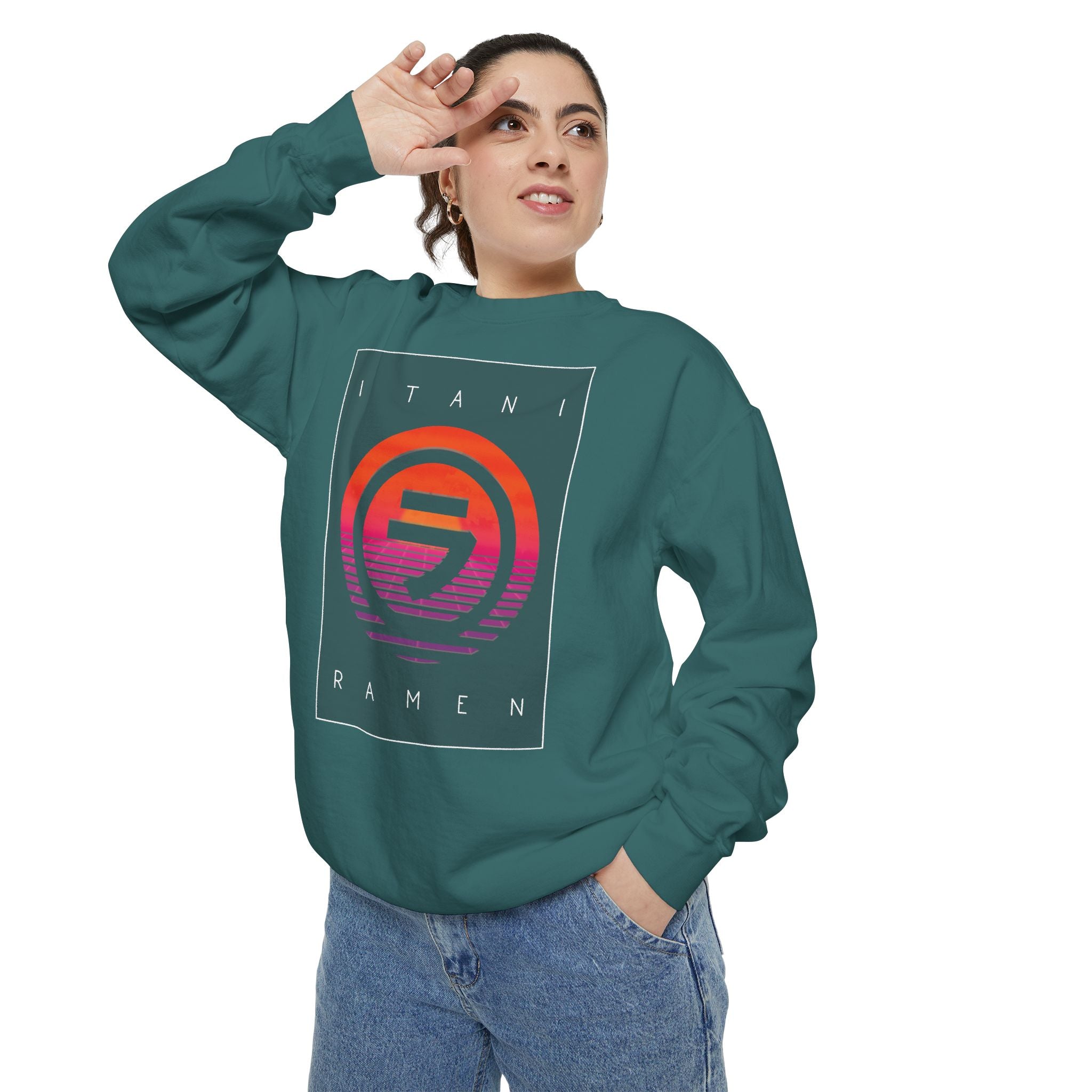 Sunset.wav Itani Ramen Crewneck Sweatshirt