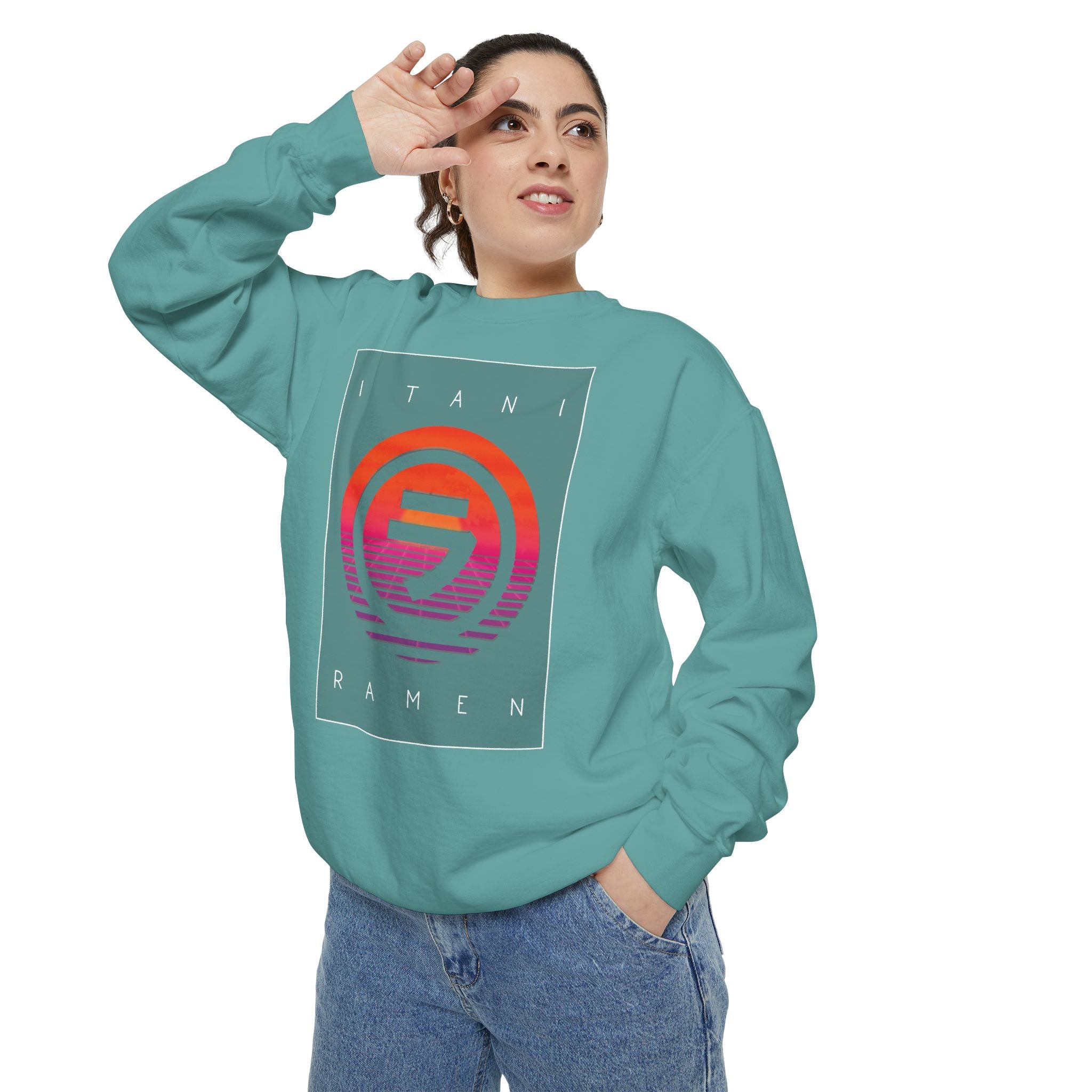 Sunset.wav Itani Ramen Crewneck Sweatshirt