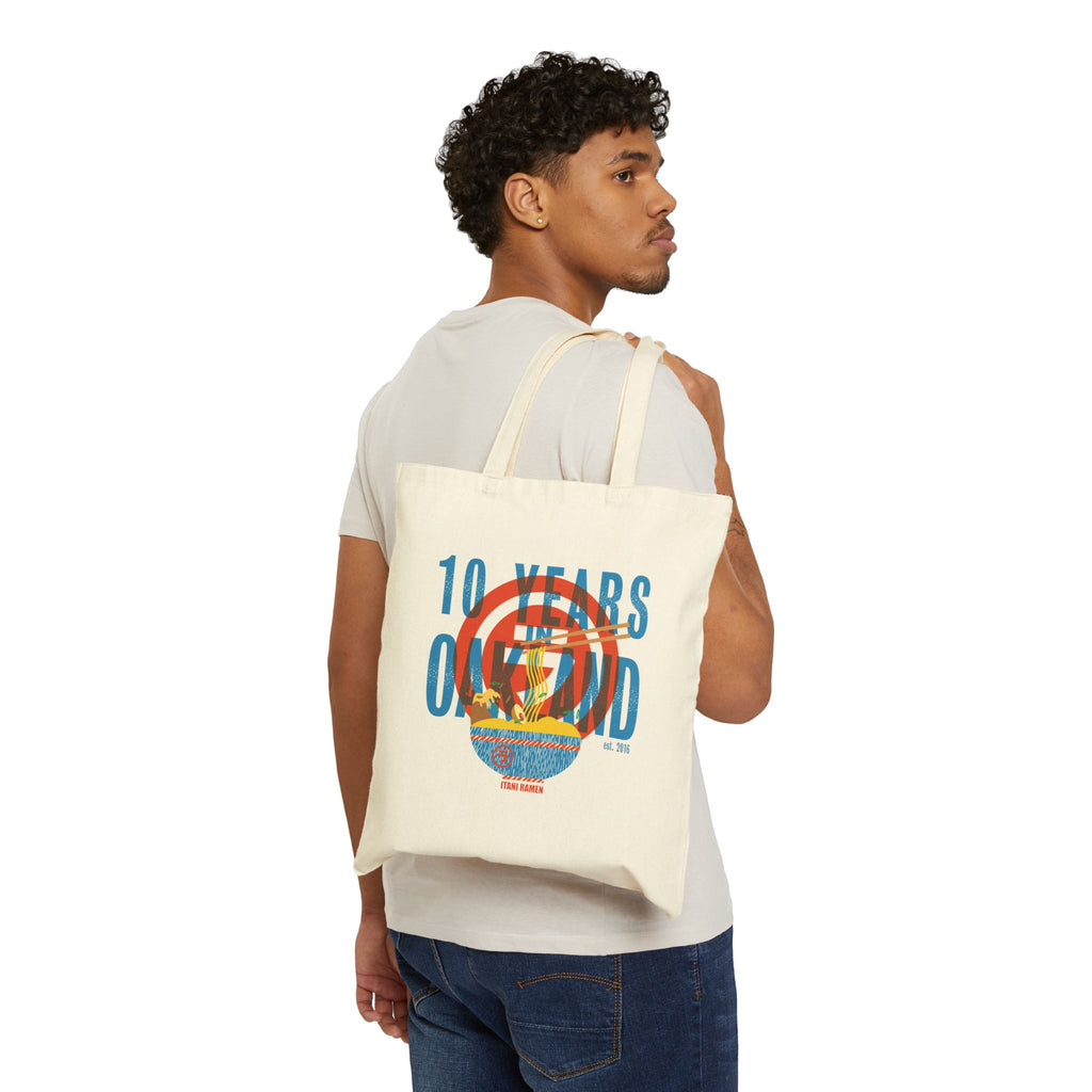 10 Years Itani Ramen Cotton Canvas Tote Bag