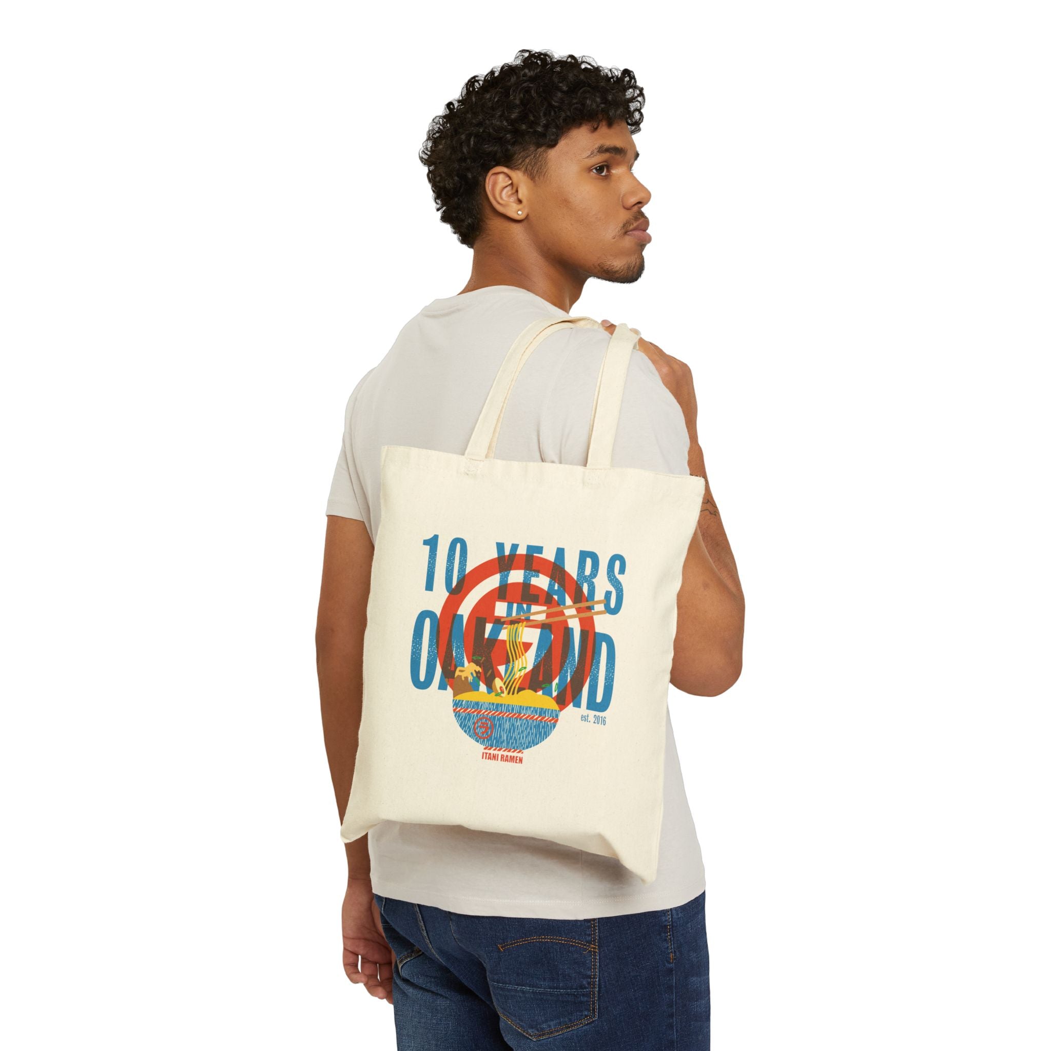 10 Years Itani Ramen Cotton Canvas Tote Bag