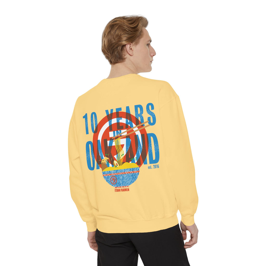 10 Years in Oakland Itani Ramen Crewneck Sweatshirt