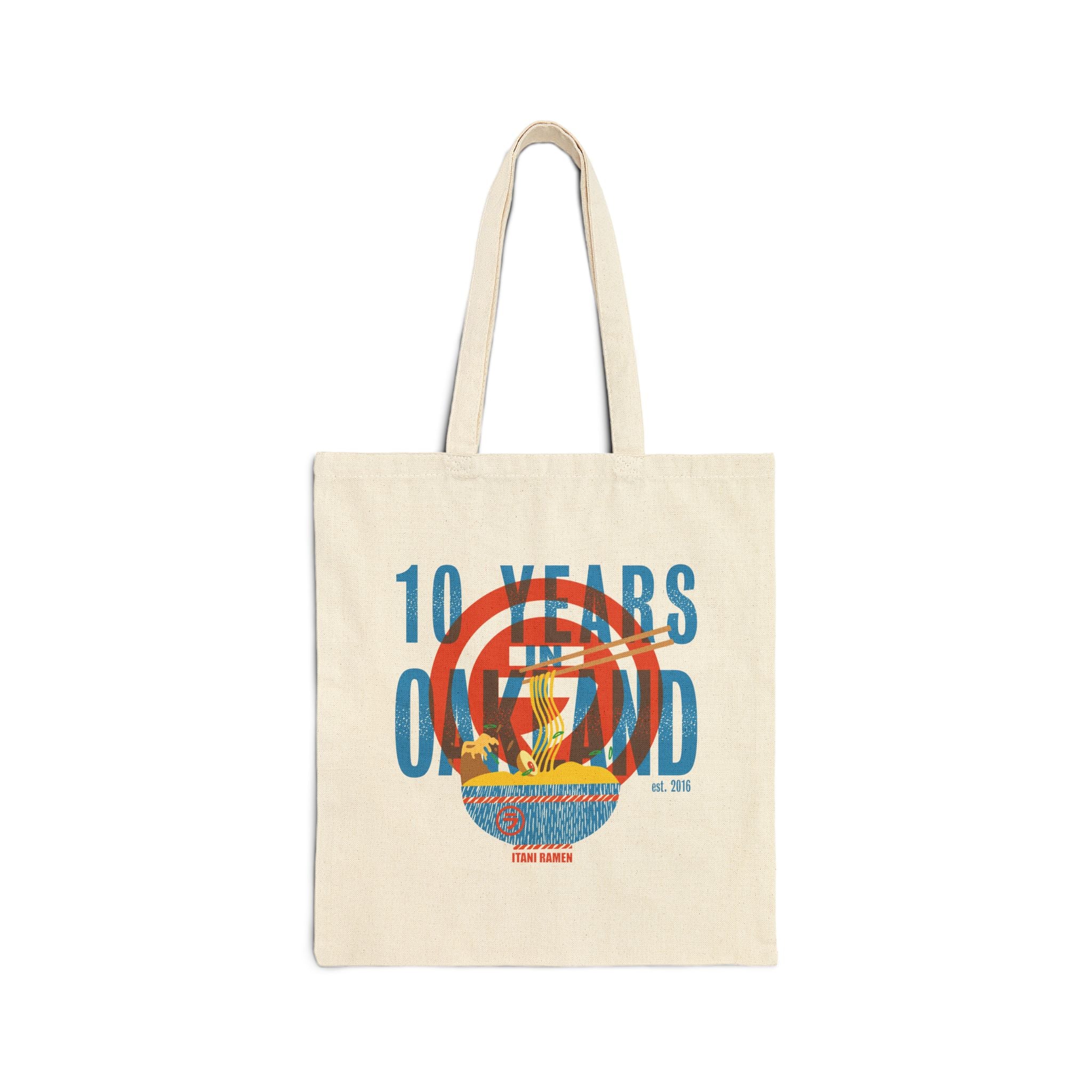 10 Years Itani Ramen Cotton Canvas Tote Bag
