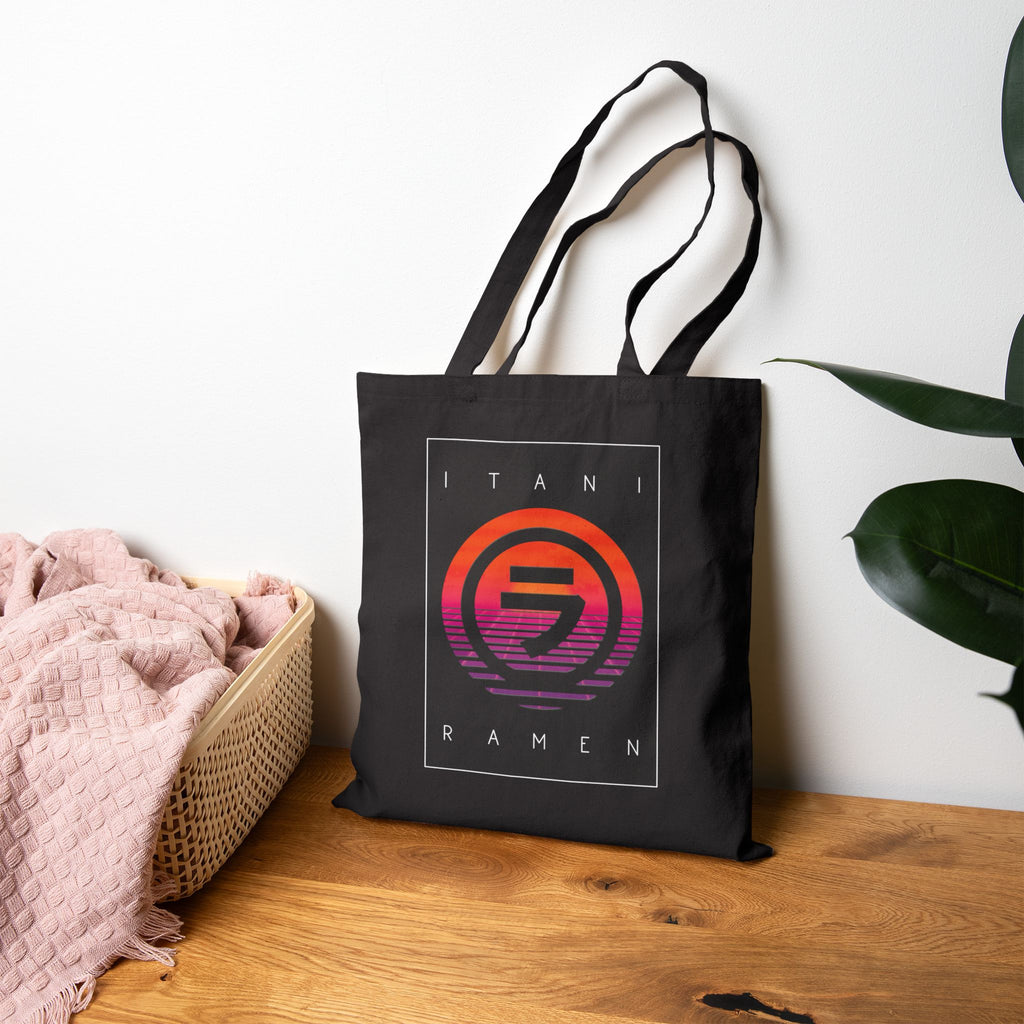 Sunset.Wav Itani Ramen Cotton Canvas Tote Bag