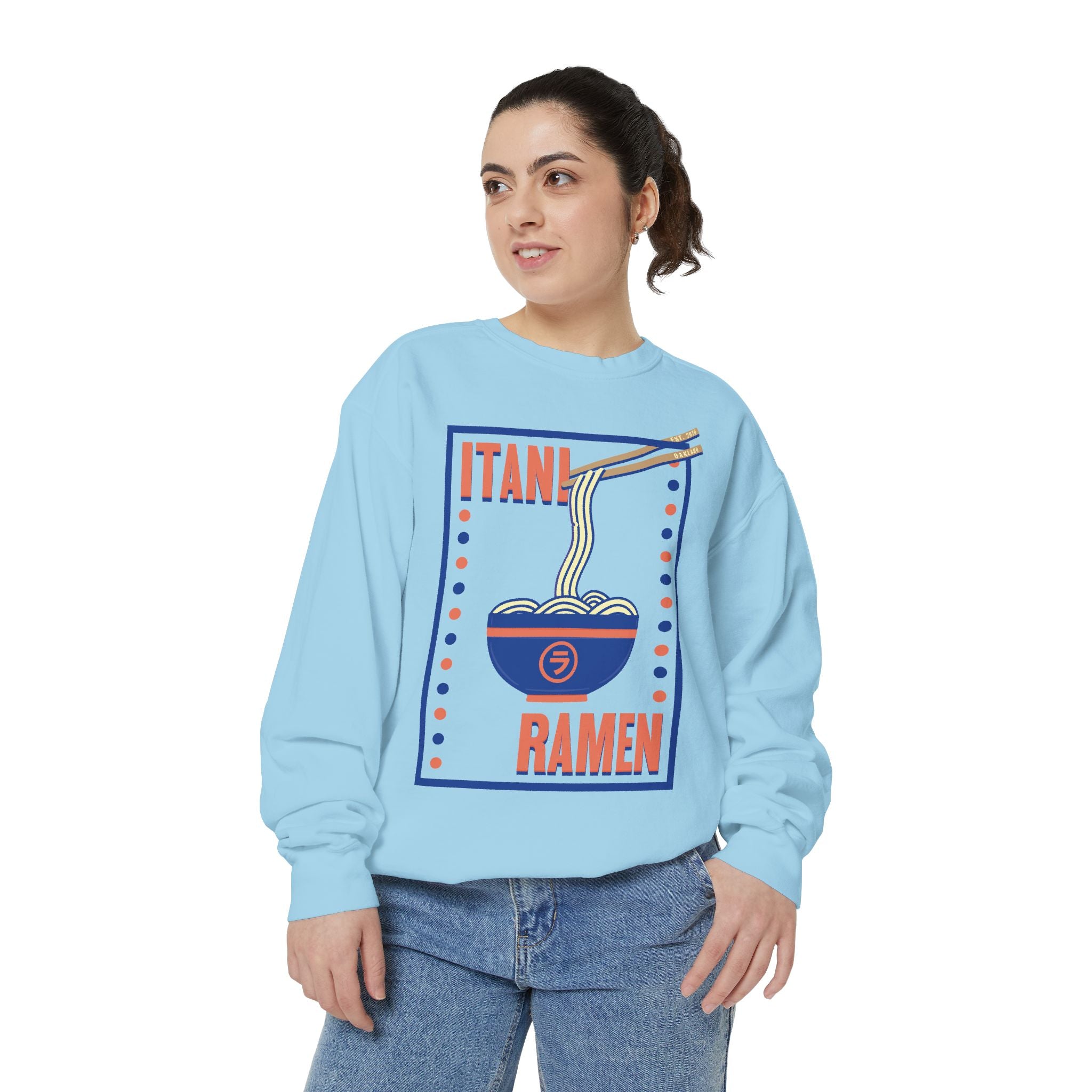 Retro Ramen Bowl Itani Ramen Crewneck Sweatshirt