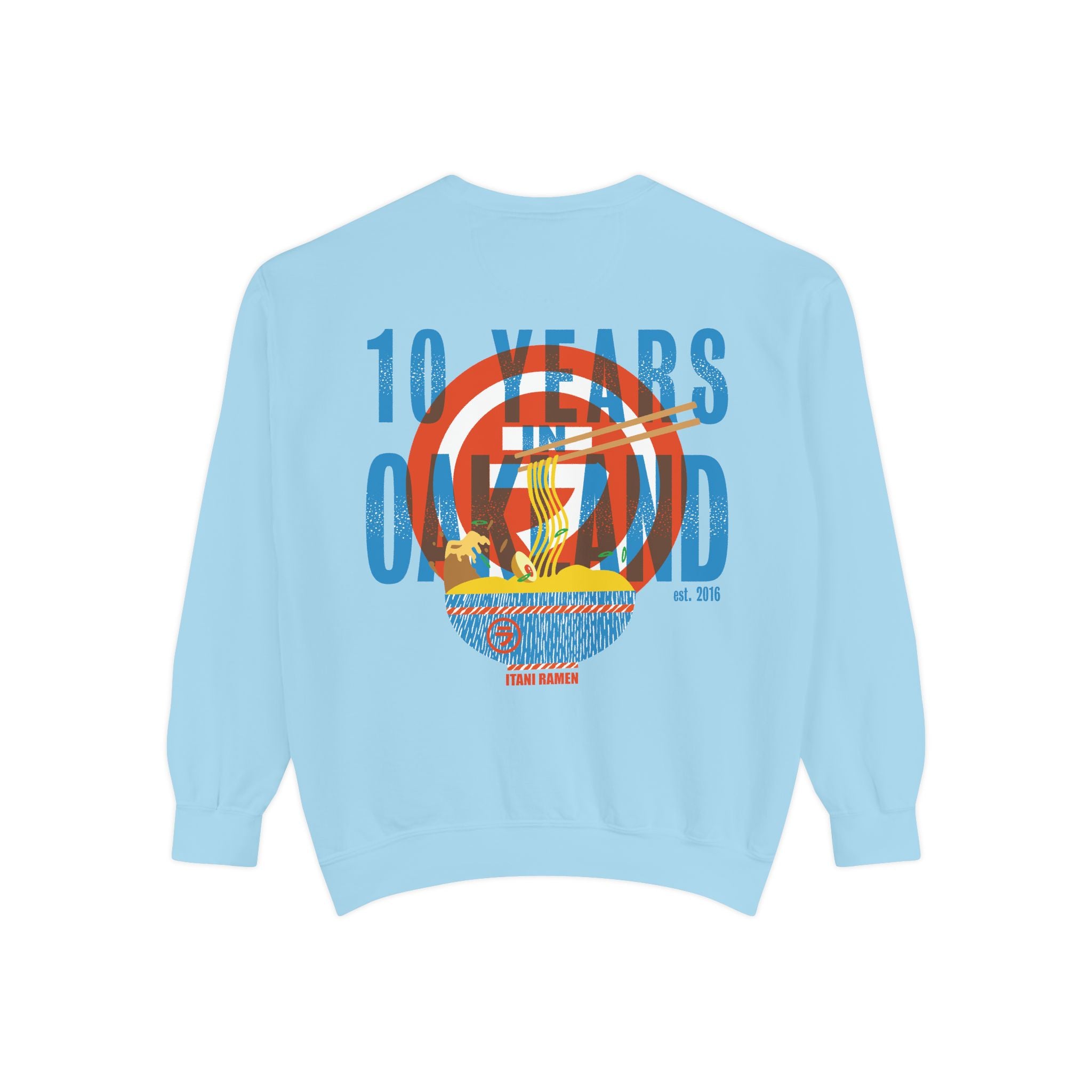 10 Years in Oakland Itani Ramen Crewneck Sweatshirt