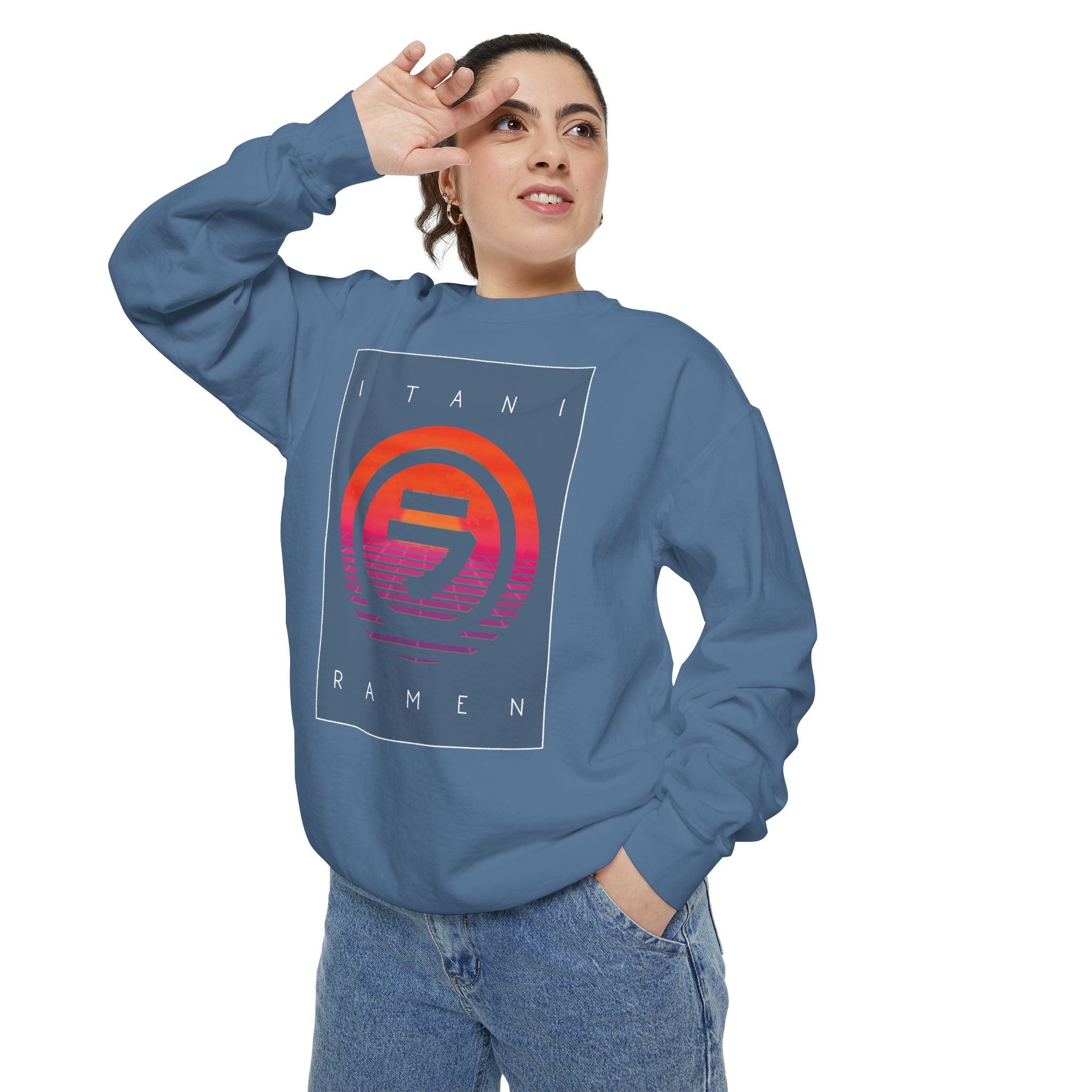 Sunset.wav Itani Ramen Crewneck Sweatshirt
