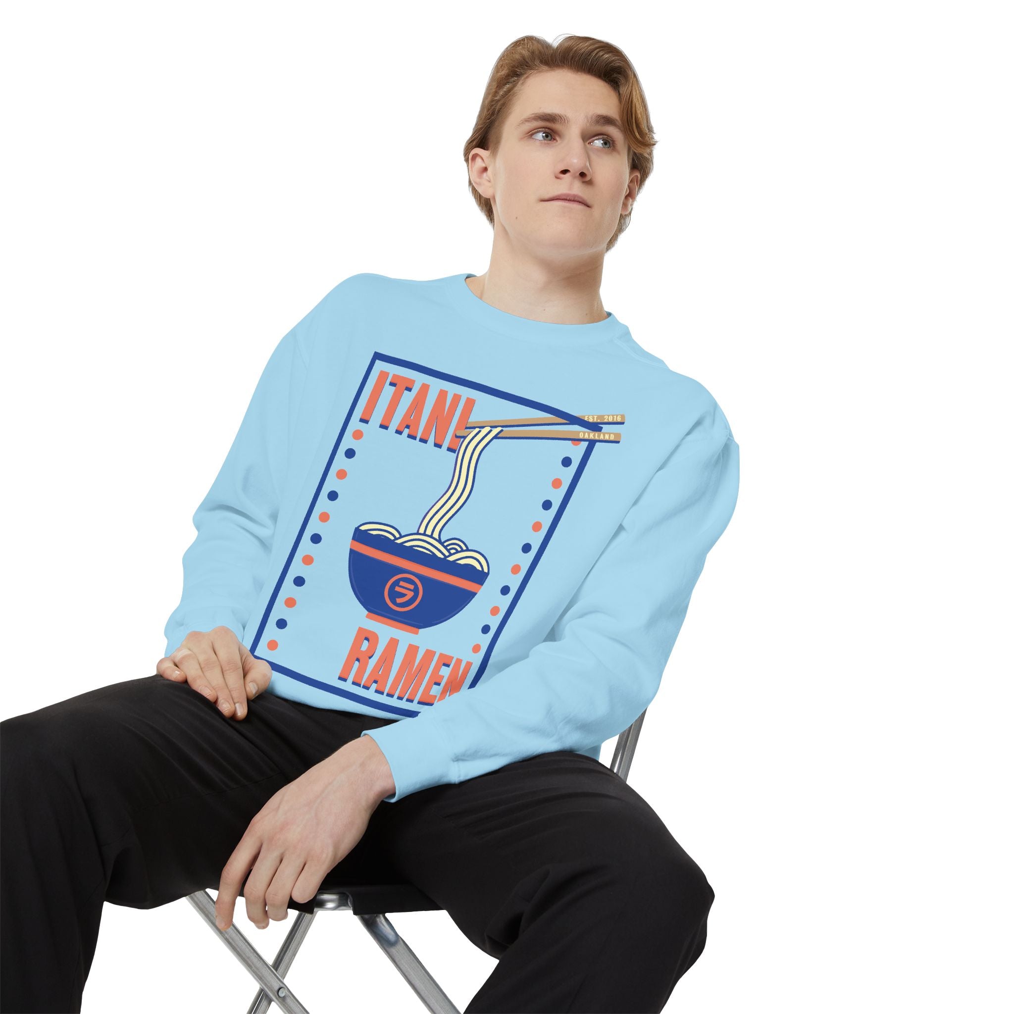 Retro Ramen Bowl Itani Ramen Crewneck Sweatshirt