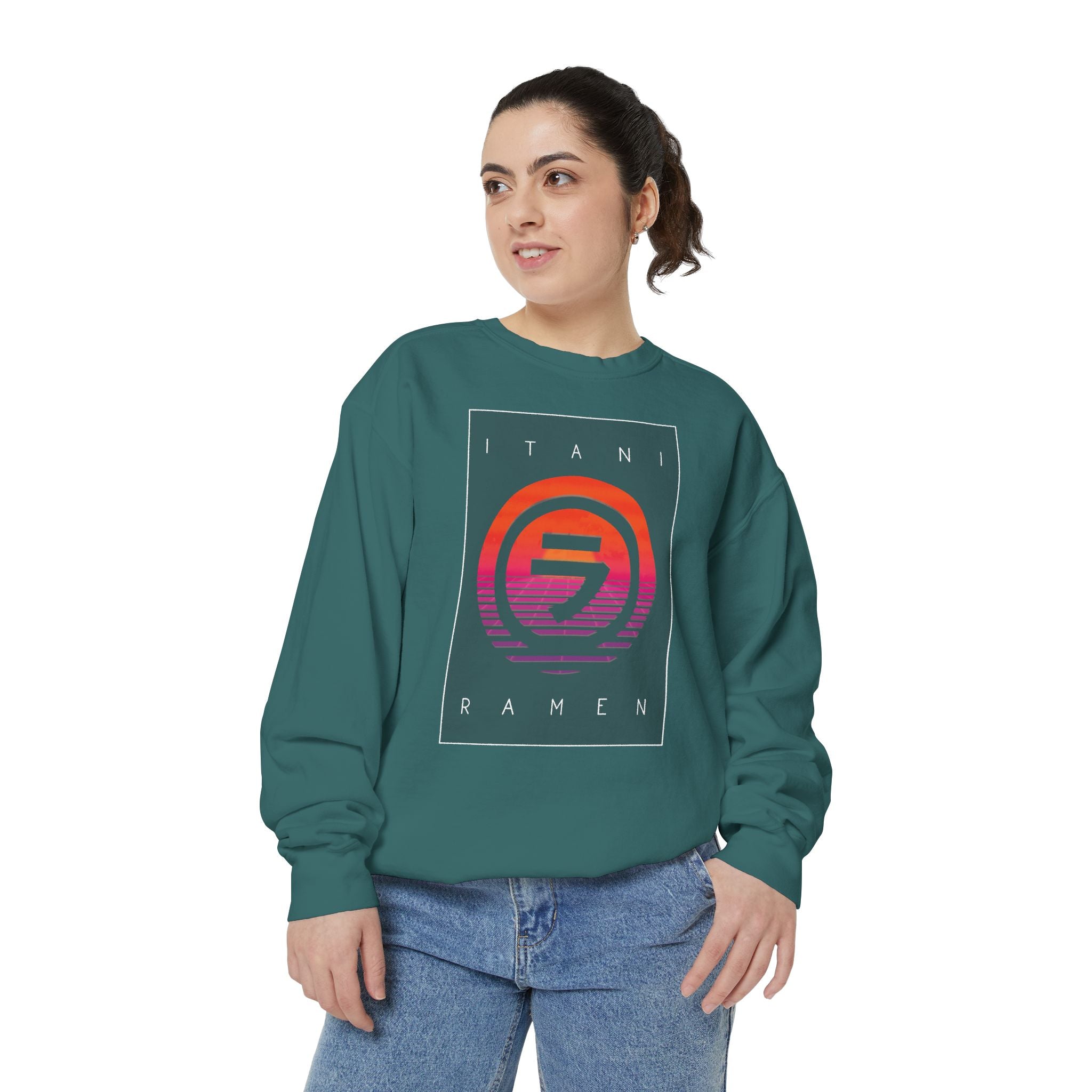 Sunset.wav Itani Ramen Crewneck Sweatshirt