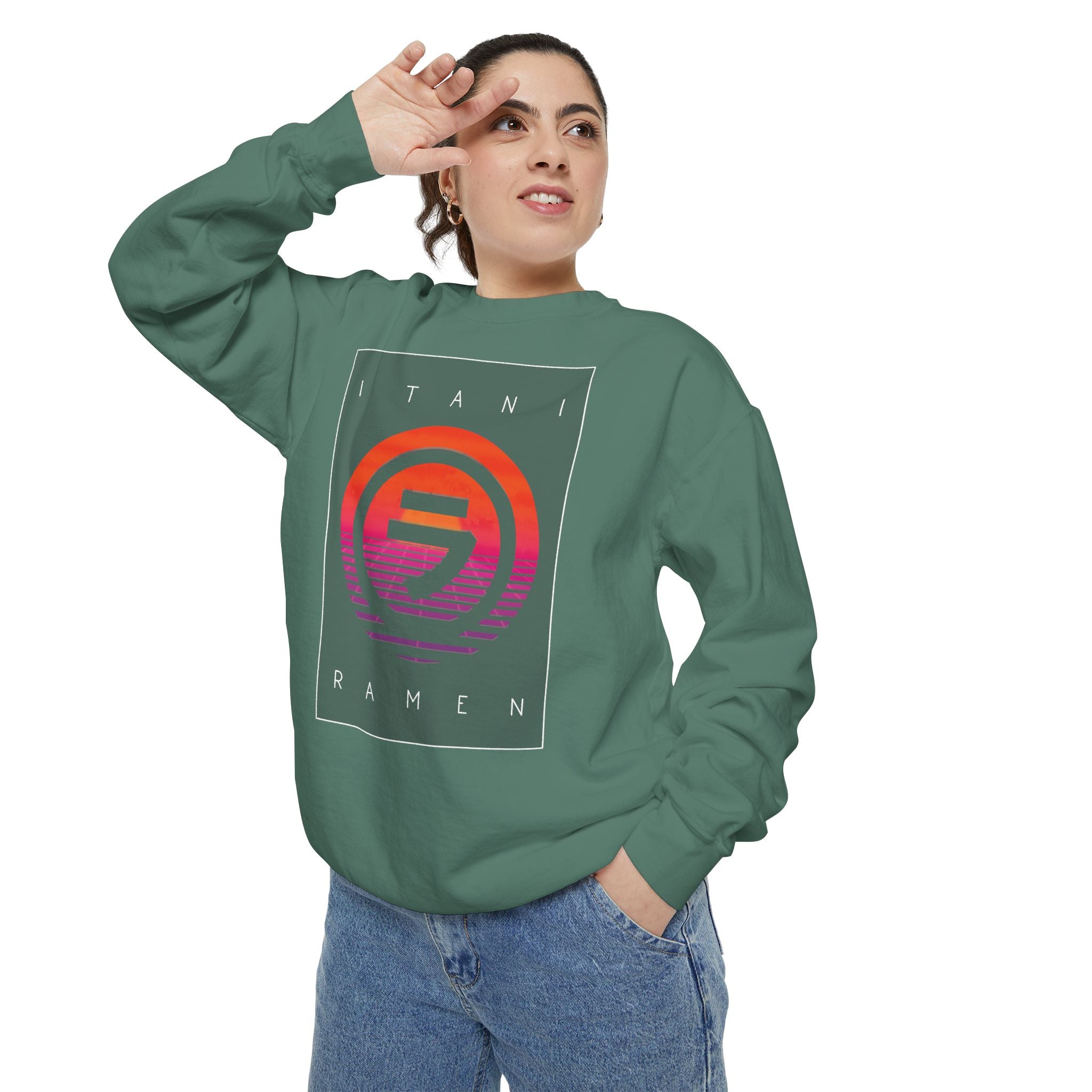 Sunset.wav Itani Ramen Crewneck Sweatshirt