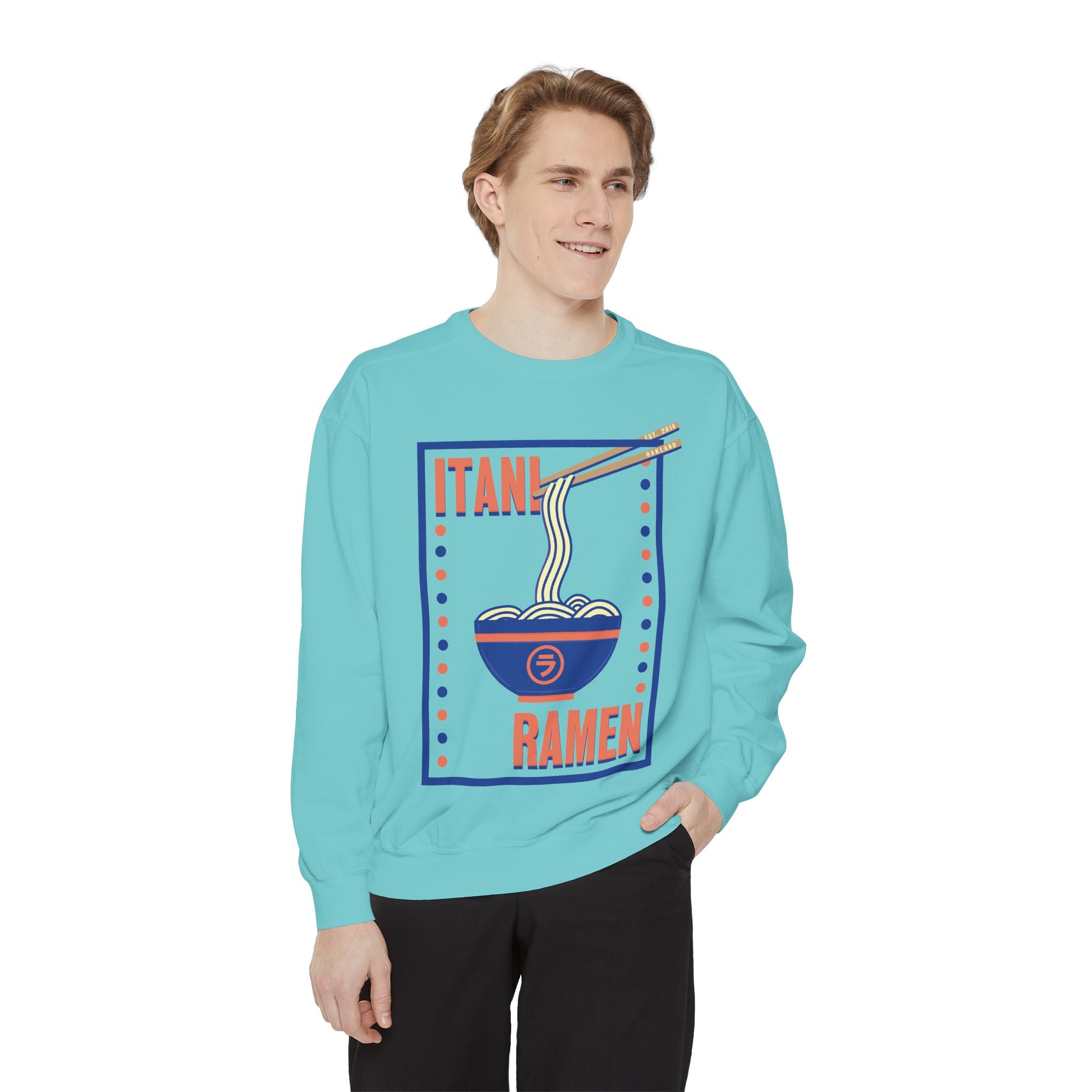 Retro Ramen Bowl Itani Ramen Crewneck Sweatshirt