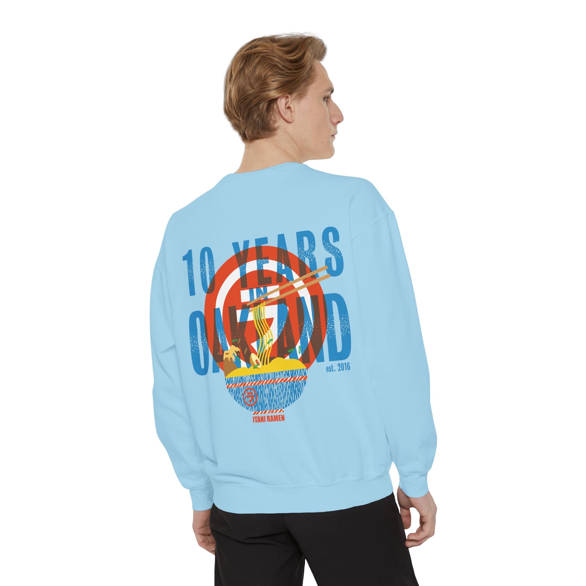 10 Years in Oakland Itani Ramen Crewneck Sweatshirt