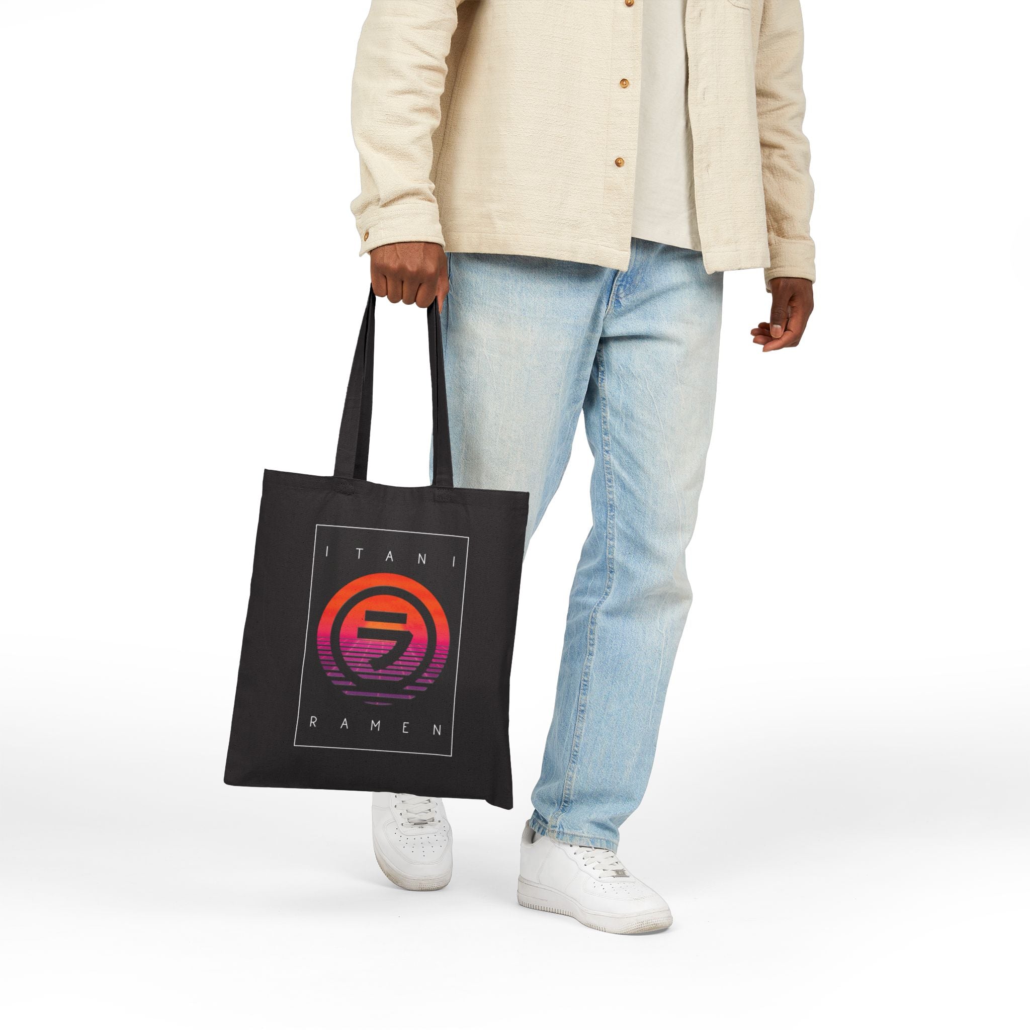Sunset.Wav Itani Ramen Cotton Canvas Tote Bag