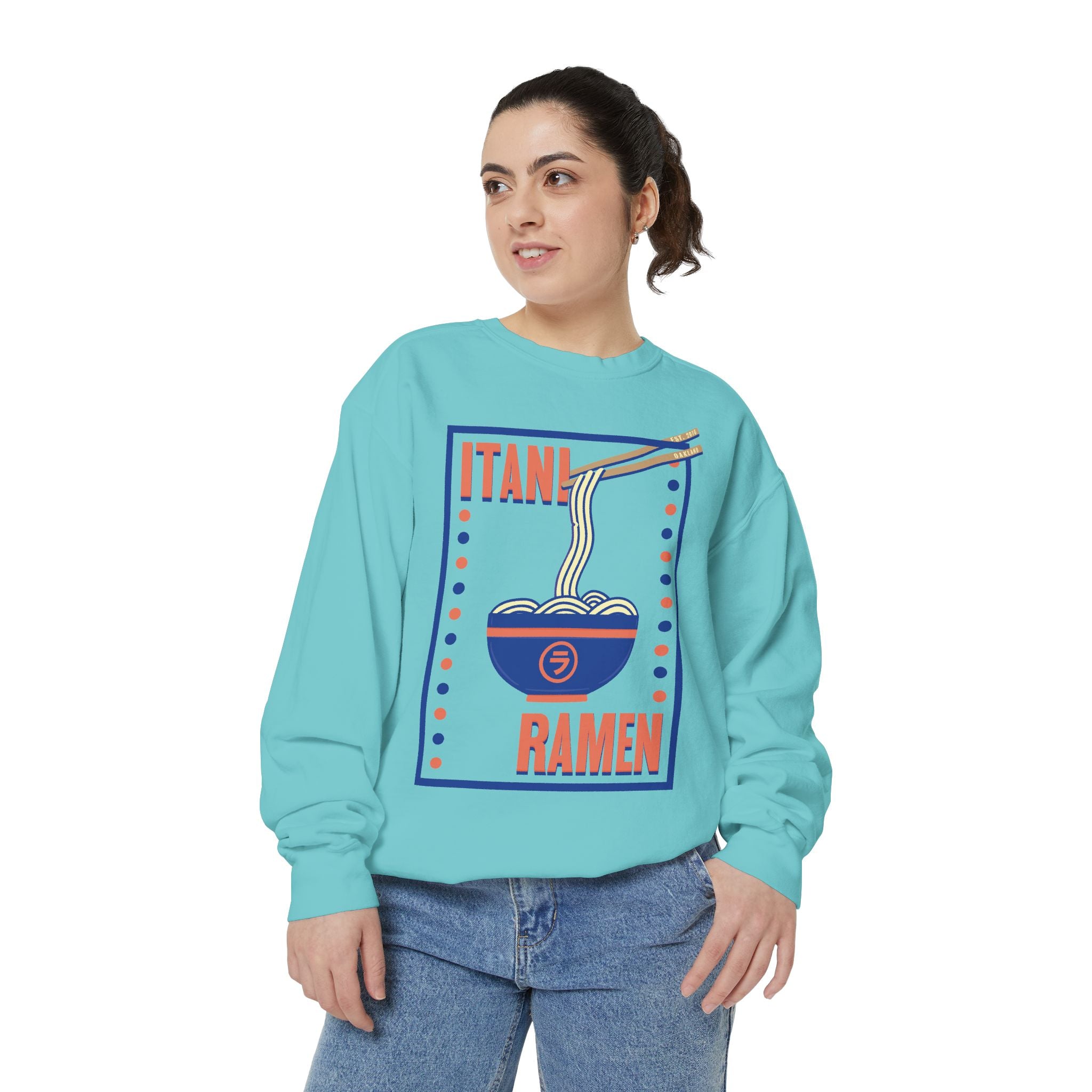 Retro Ramen Bowl Itani Ramen Crewneck Sweatshirt