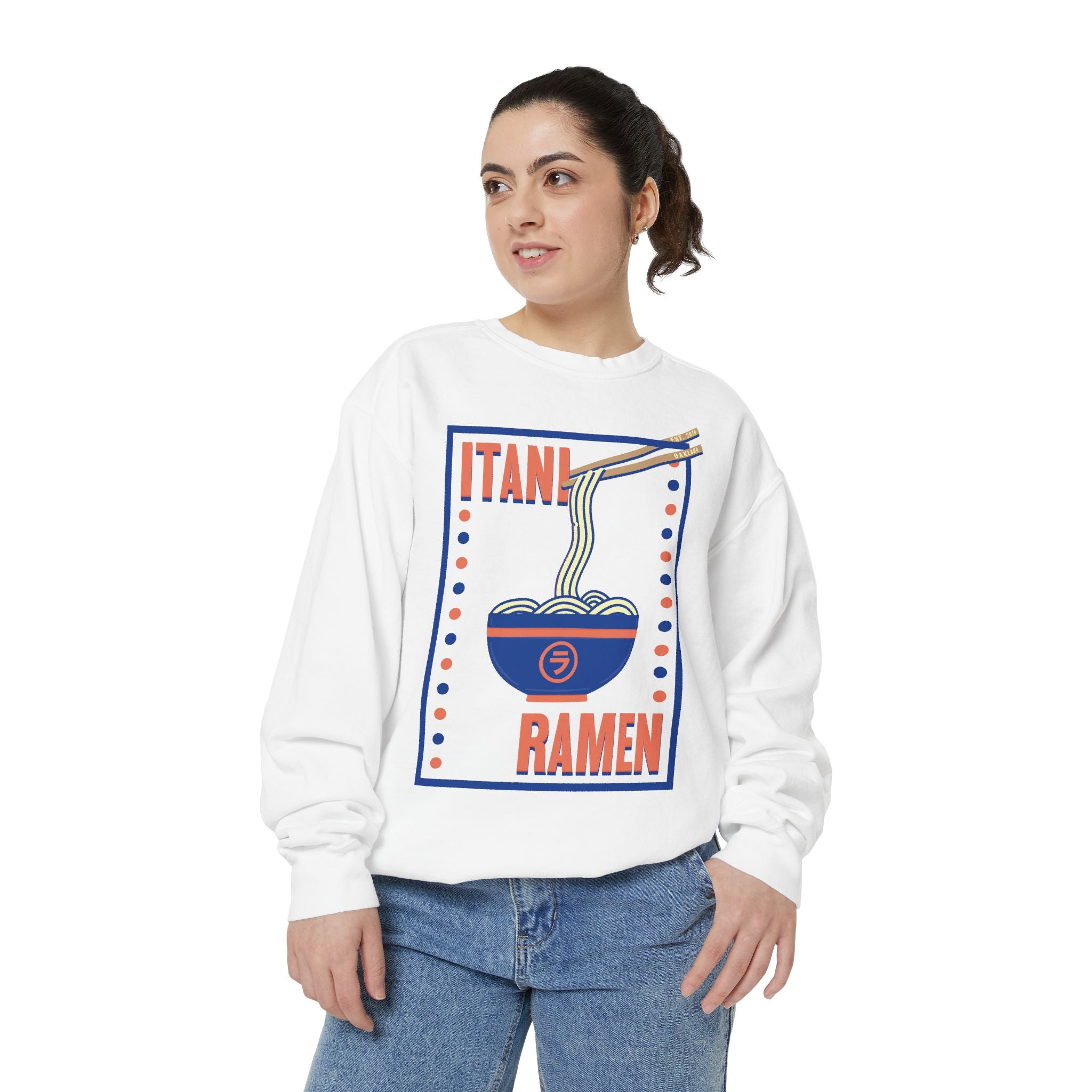 Retro Ramen Bowl Itani Ramen Crewneck Sweatshirt