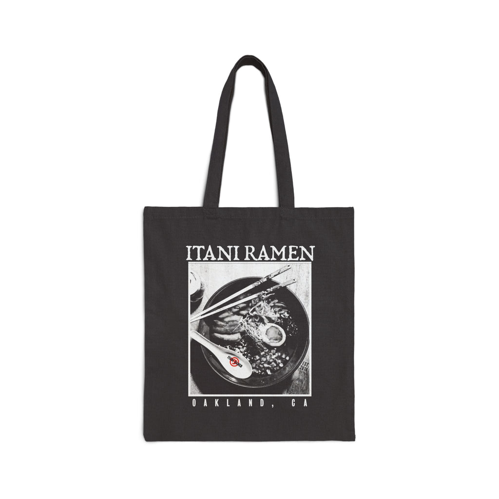 Half Tone Bowl Itani Ramen Cotton Canvas Tote Bag