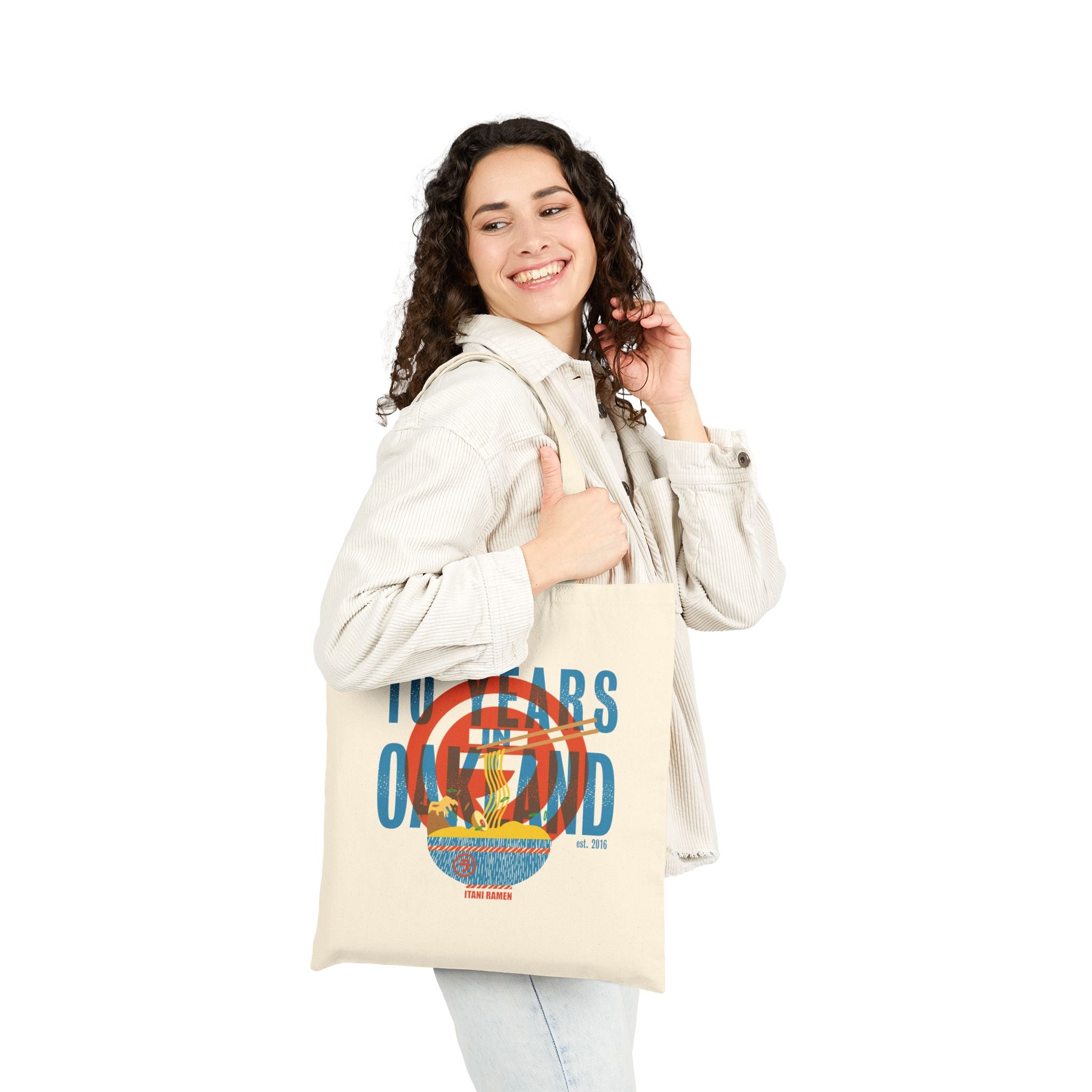 10 Years Itani Ramen Cotton Canvas Tote Bag