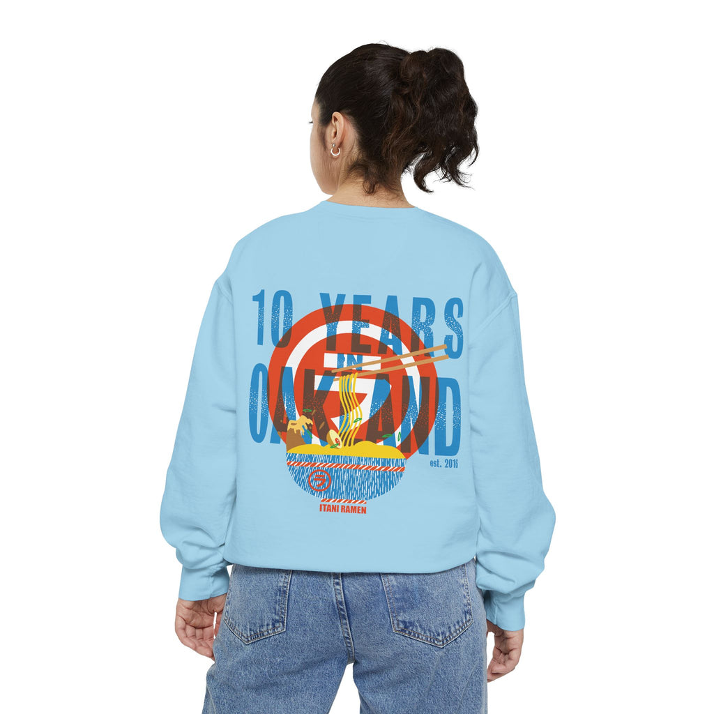 10 Years in Oakland Itani Ramen Crewneck Sweatshirt