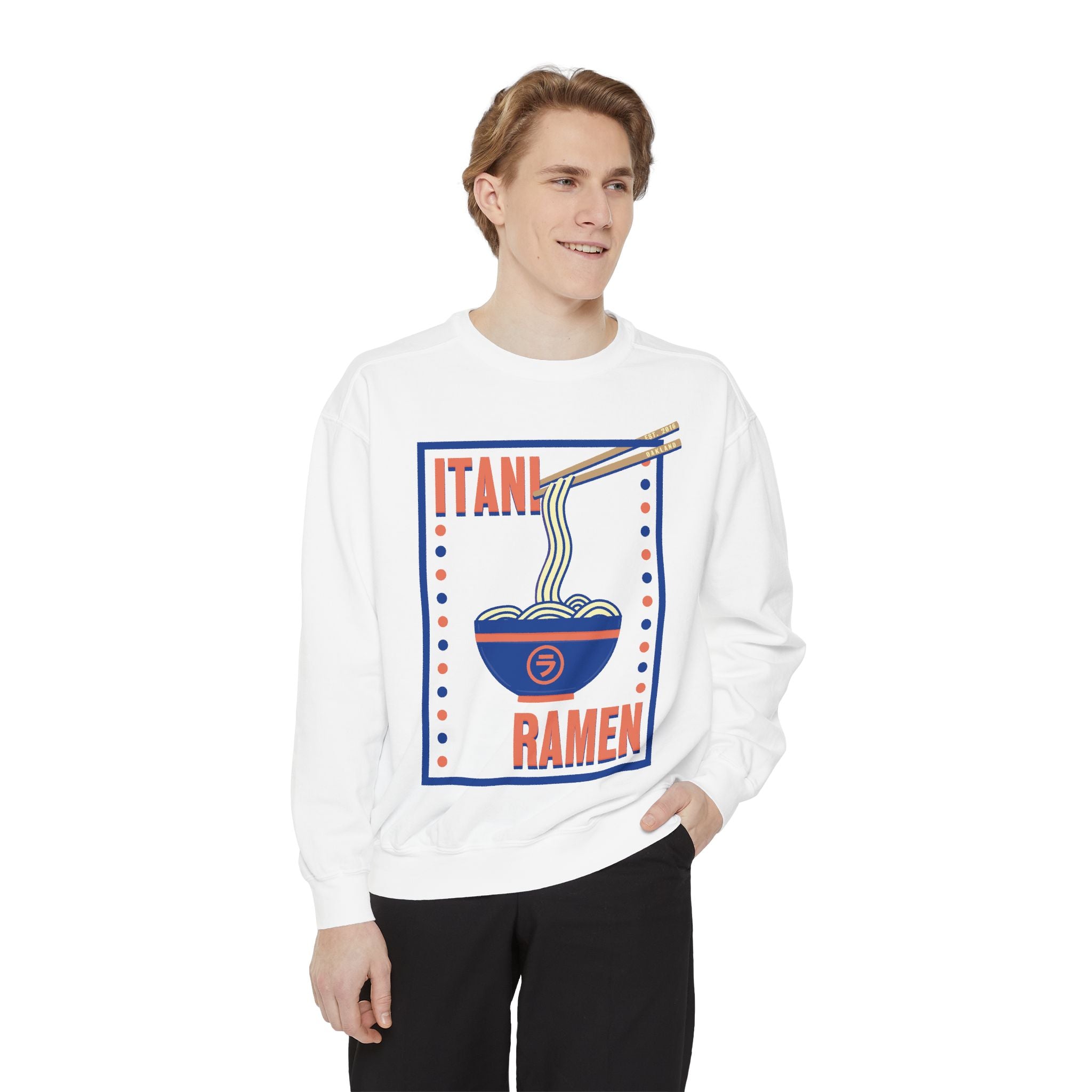 Retro Ramen Bowl Itani Ramen Crewneck Sweatshirt