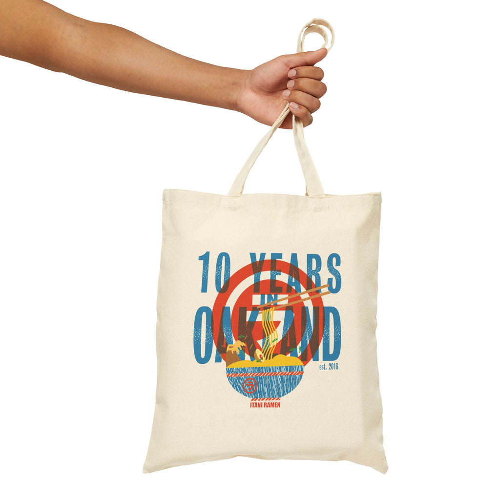 10 Years Itani Ramen Cotton Canvas Tote Bag