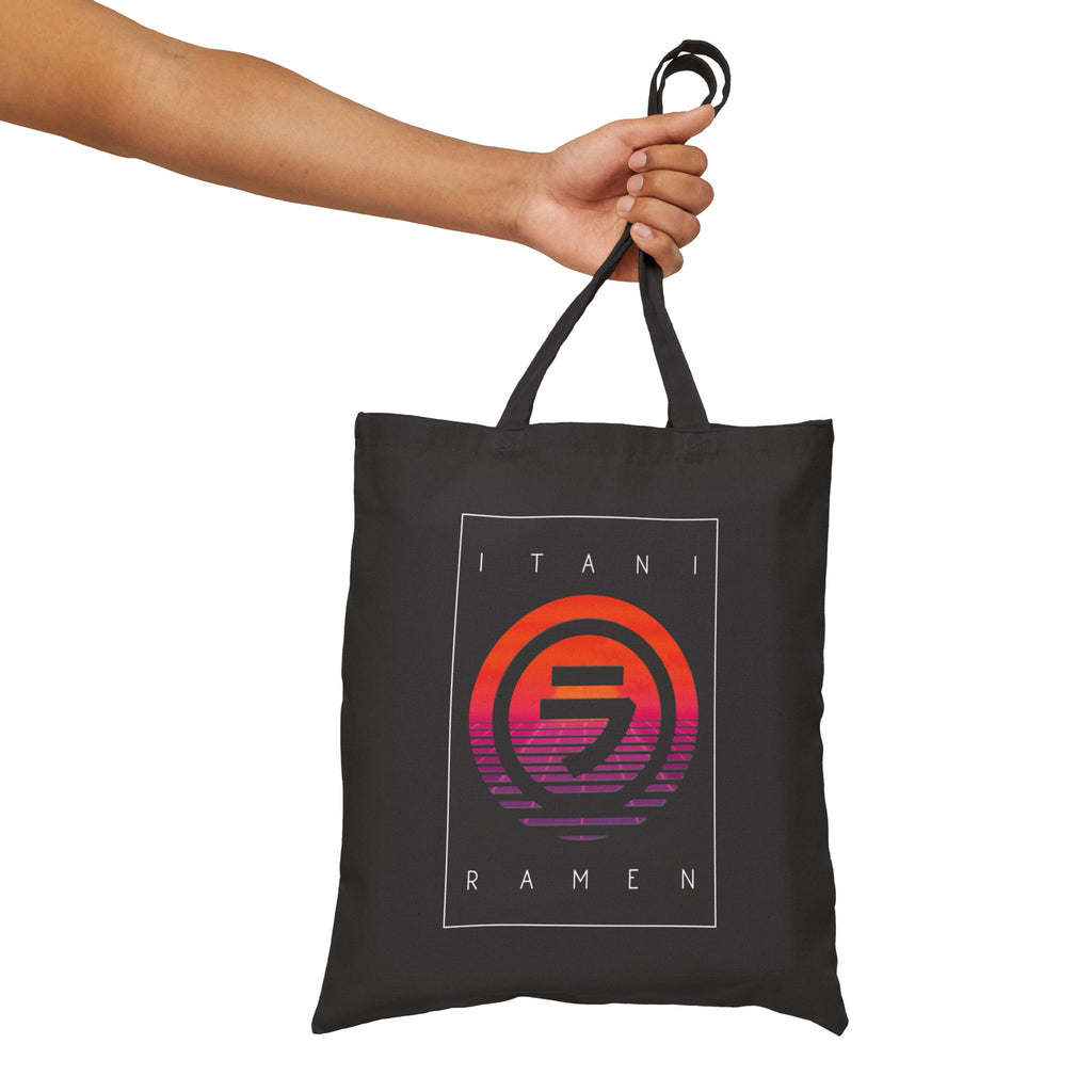Sunset.Wav Itani Ramen Cotton Canvas Tote Bag